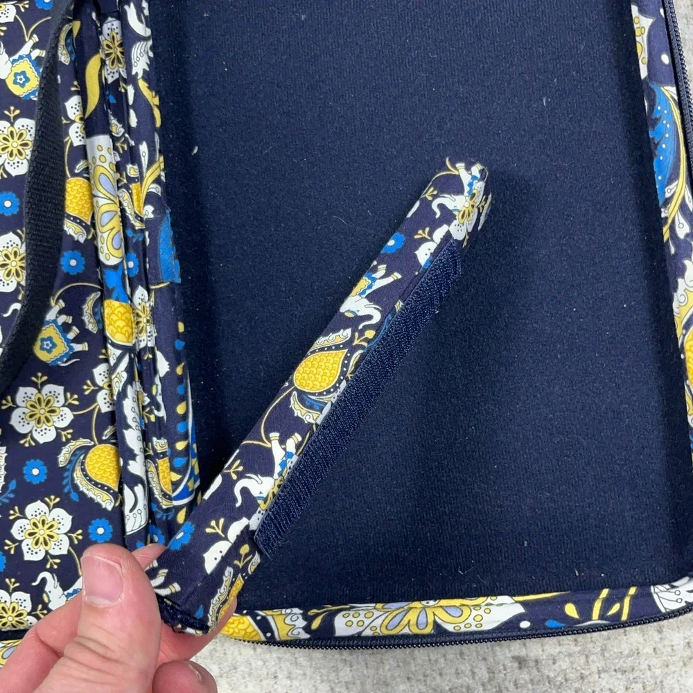 Vera‎ Bradley Ellie Blue Hard Shell Case Kindle iPad Tablet Crossbody w/ Strap